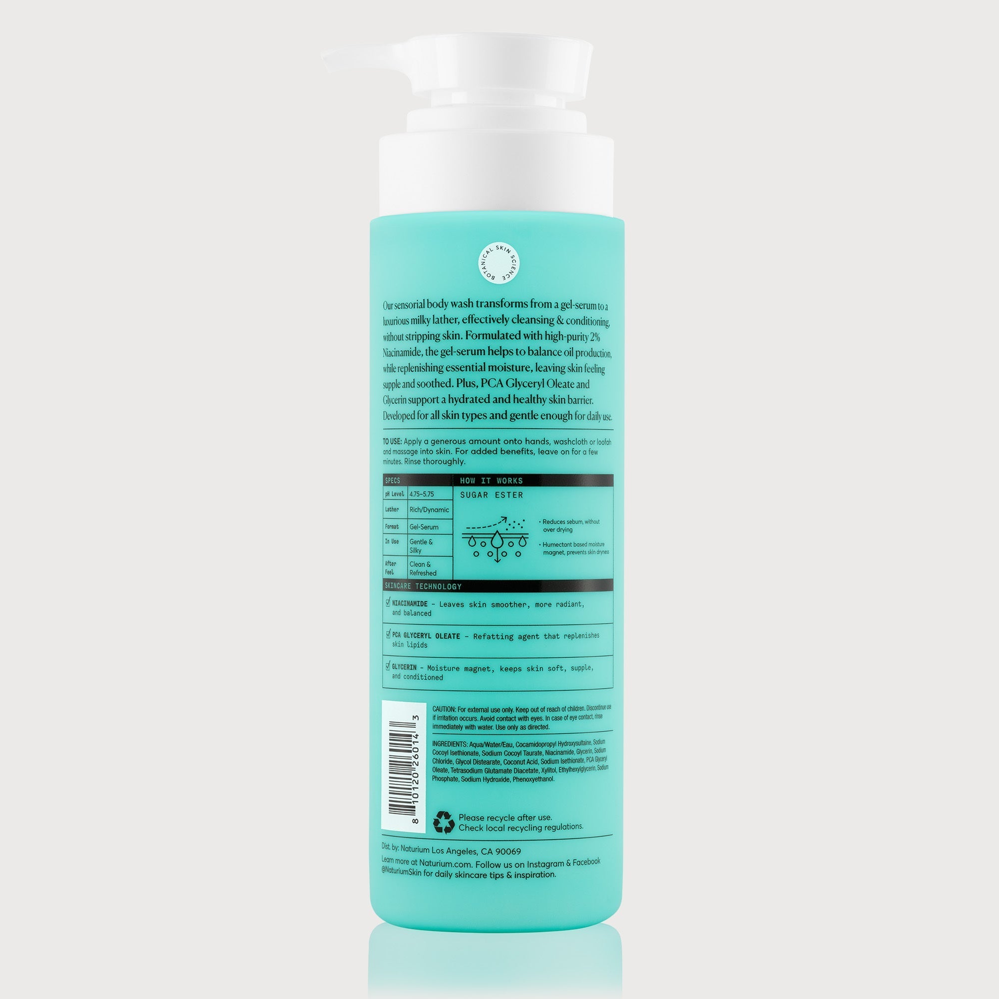 niacinamide body wash ingredients